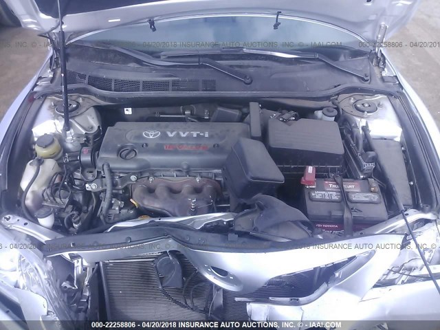 4T4BE46K09R086931 - 2009 TOYOTA CAMRY SE/LE/XLE ვერცხლისფერი ფოტო 10