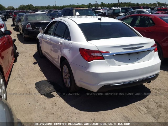 1C3CCBBB3CN144779 - 2012 CHRYSLER 200 TOURING WHITE photo 3