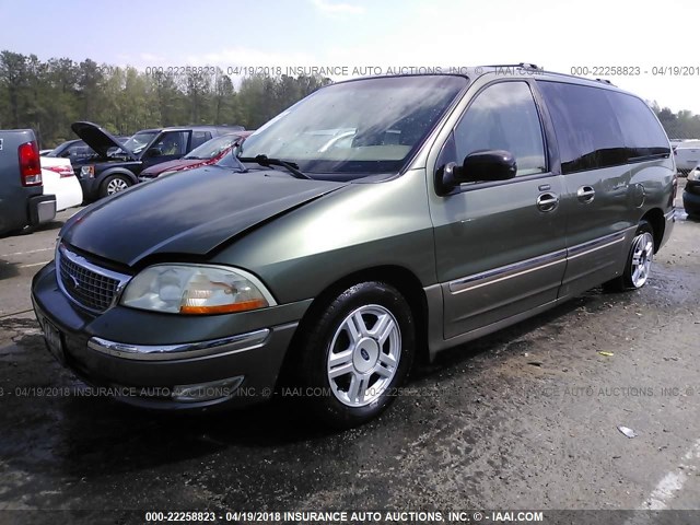 2FMDA53432BB63636 - 2002 FORD WINDSTAR SEL GREEN photo 2