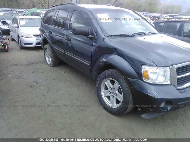 1D8HB48P07F576962 - 2007 DODGE DURANGO SLT BLUE photo 6