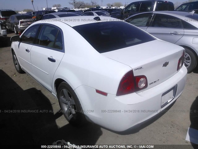 1G1ZC5EU5CF250092 - 2012 CHEVROLET MALIBU 1LT 白色 照片 3