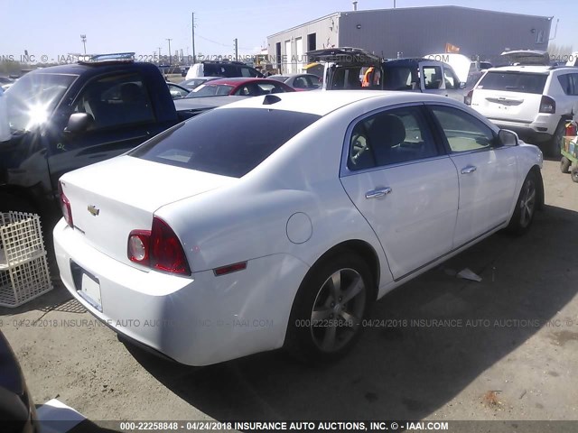 1G1ZC5EU5CF250092 - 2012 CHEVROLET MALIBU 1LT 白色 照片 4
