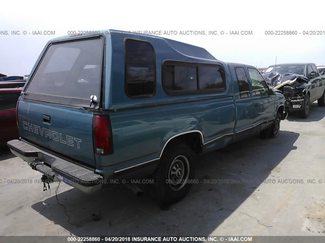 1GCGC29R1WE135101 - 1998 CHEVROLET GMT-400 C2500 Light Blue photo 4