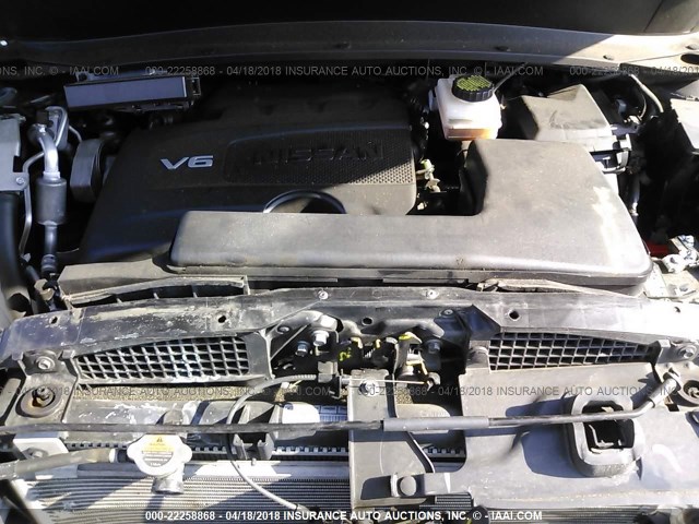 5N1DR2MM9HC611957 - 2017 NISSAN PATHFINDER S/SV/SL/PLATINUM 灰色 照片 10