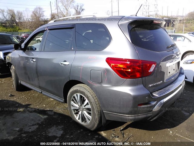 5N1DR2MM9HC611957 - 2017 NISSAN PATHFINDER S/SV/SL/PLATINUM 灰色 照片 3