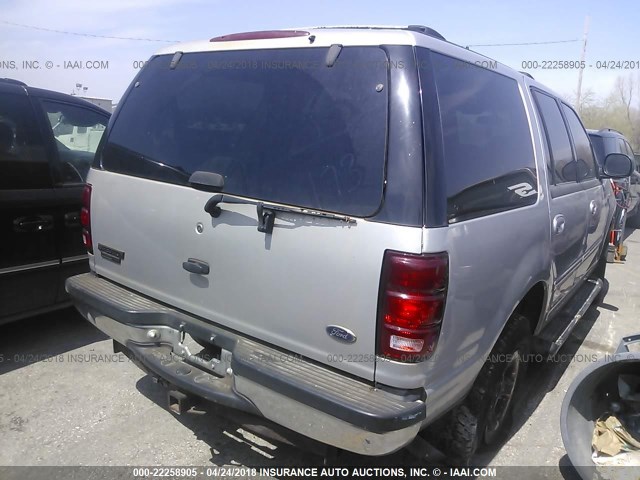 1FMPU16L41LA03974 - 2001 FORD EXPEDITION XLT Gümüş foto 4