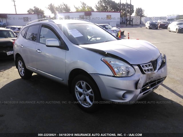JN8AS5MT9BW570034 - 2011 NISSAN ROGUE S/SV/KROM SILVER photo 1