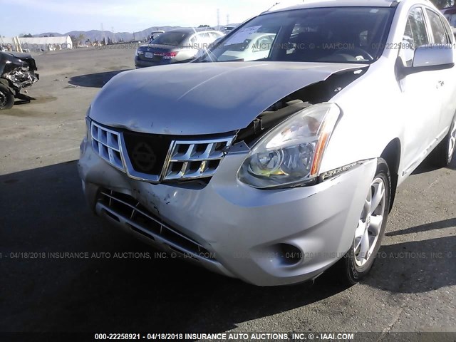 JN8AS5MT9BW570034 - 2011 NISSAN ROGUE S/SV/KROM SILVER photo 6