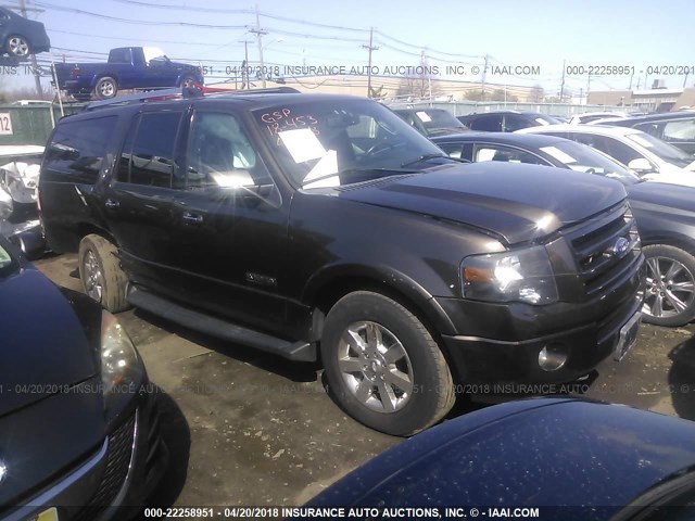 1FMFK20578LA47446 - 2008 FORD EXPEDITION EL LIMITED BROWN photo 1