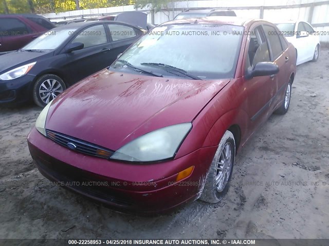 1FAFP33P24W120617 - 2004 FORD FOCUS LX RED photo 2