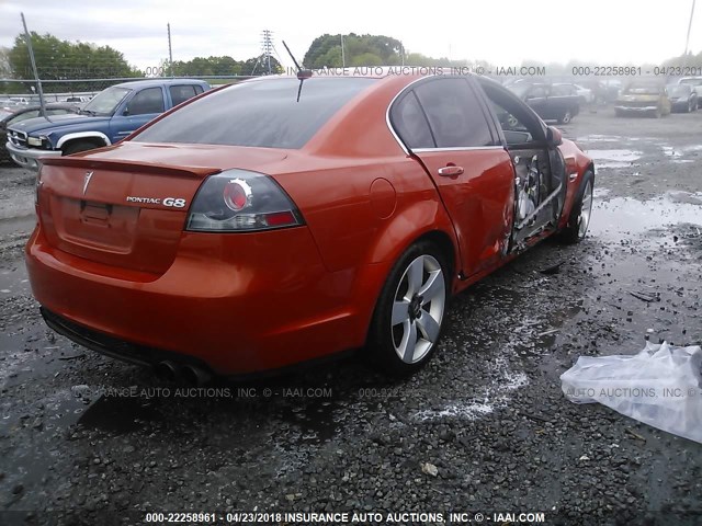 6G2EC57Y58L136891 - 2008 PONTIAC G8 GT ORANGE photo 4