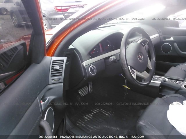 6G2EC57Y58L136891 - 2008 PONTIAC G8 GT ORANGE photo 5