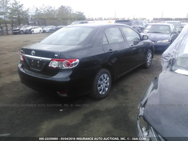 2T1BU4EEXBC727809 - 2011 TOYOTA COROLLA S/LE BLACK photo 4