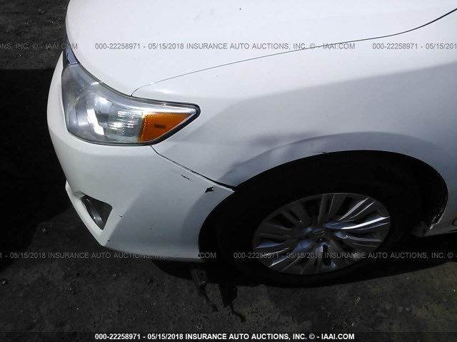 4T4BF1FK9DR290325 - 2013 TOYOTA CAMRY L/SE/LE/XLE WHITE photo 6