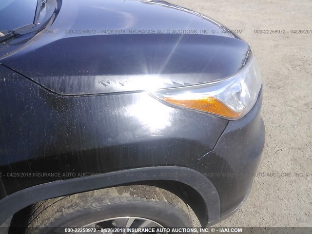 5TDJKRFH0FS173927 - 2015 TOYOTA HIGHLANDER XLE შავი ფოტო 6