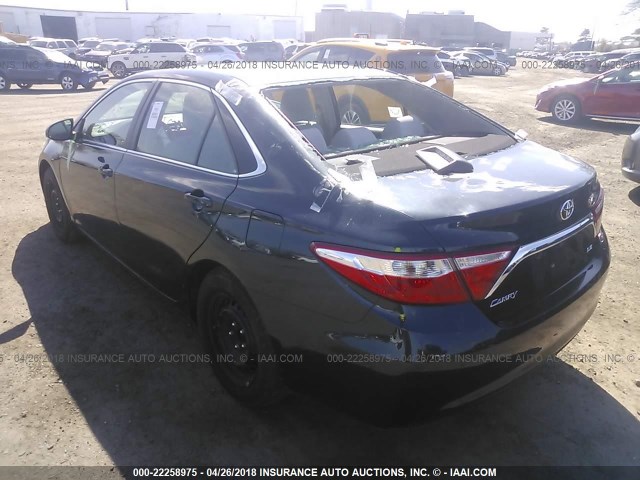 4T4BF1FK7FR502514 - 2015 TOYOTA CAMRY LE/XLE/SE/XSE BLACK photo 3