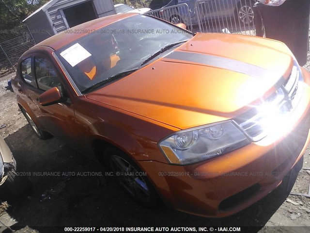 1B3BD1FB1BN578014 - 2011 DODGE AVENGER MAINSTREET ORANGE photo 1