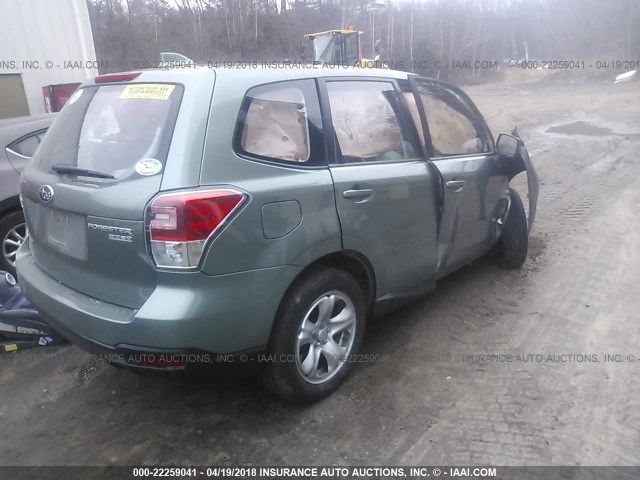 JF2SJAAC5HG541599 - 2017 SUBARU FORESTER 2.5I GREEN photo 4