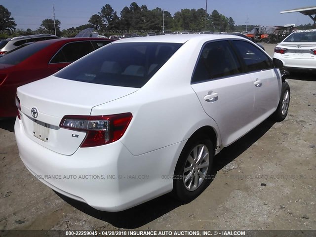 4T1BF1FK4CU109768 - 2012 TOYOTA CAMRY SE/LE/XLE 白色 照片 4