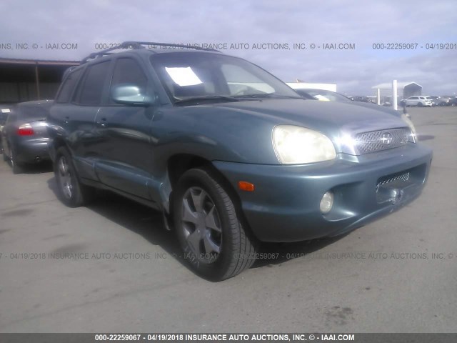 KM8SC13D72U286862 - 2002 HYUNDAI SANTA FE GLS/LX GREEN photo 1