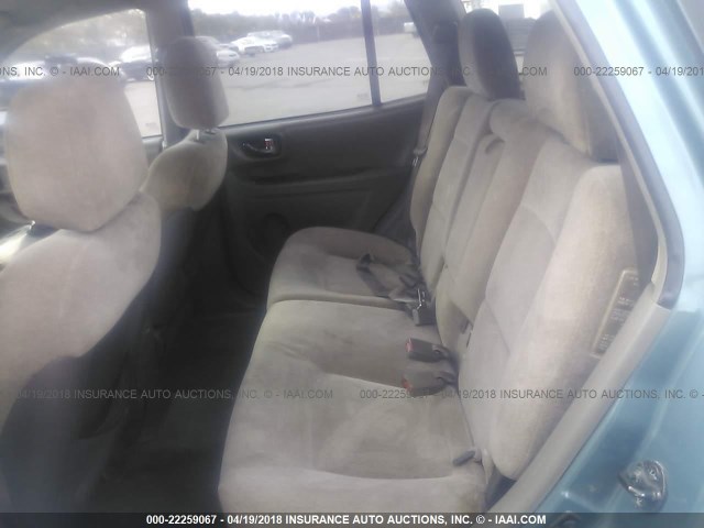 KM8SC13D72U286862 - 2002 HYUNDAI SANTA FE GLS/LX GREEN photo 8