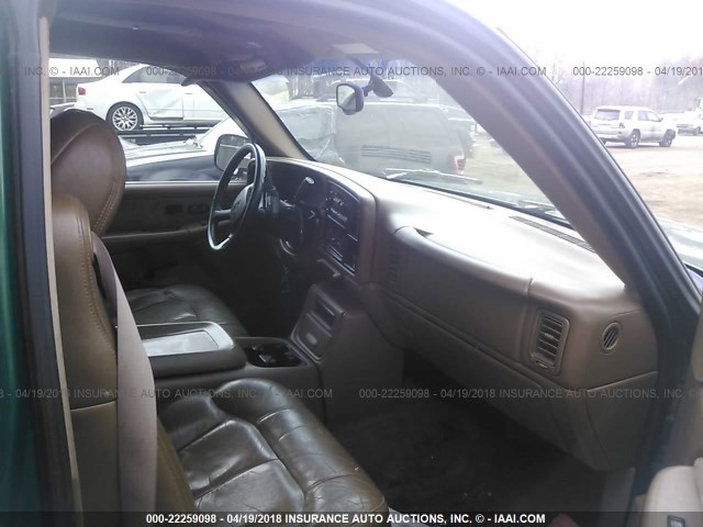 2GCEK19T2X1104944 - 1999 CHEVROLET SILVERADO K1500 მწვანე ფოტო 5