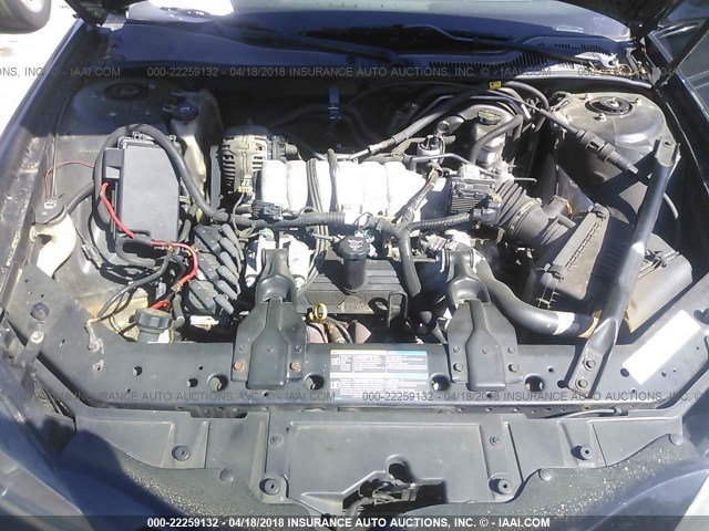 2G2WP522X51302736 - 2005 PONTIAC GRAND PRIX BLACK photo 10