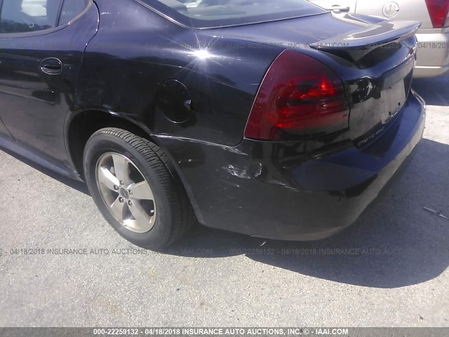 2G2WP522X51302736 - 2005 PONTIAC GRAND PRIX BLACK photo 6