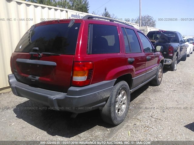 1J4GW48S04C153454 - 2004 JEEP GRAND CHEROKEE LAREDO/COLUMBIA/FREEDOM 红色 照片 4
