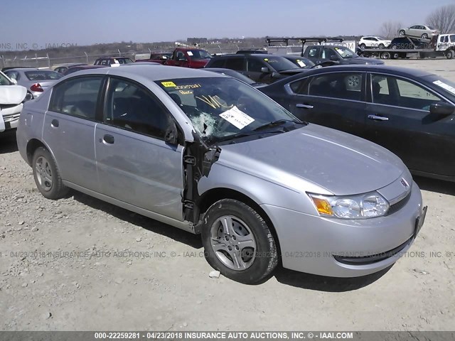 1G8AG52F43Z185985 - 2003 SATURN ION LEVEL 1 SILVER photo 1