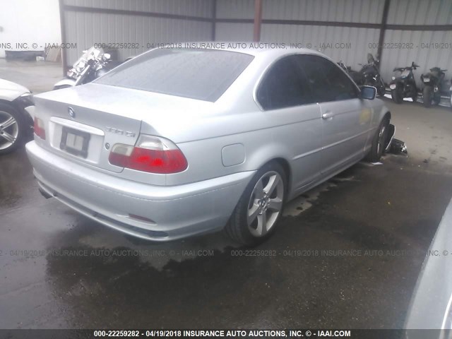 WBABN53432PH01728 - 2002 BMW 330 CI SILVER photo 4