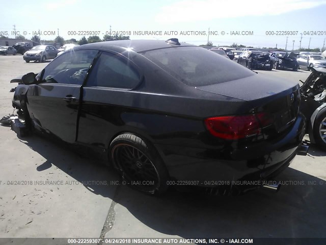 WBAKG7C5XBE598539 - 2011 BMW 335 I BLACK photo 3