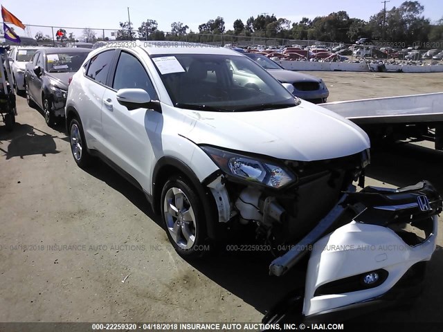 3CZRU5H51HM702372 - 2017 HONDA HR-V EX WHITE photo 1