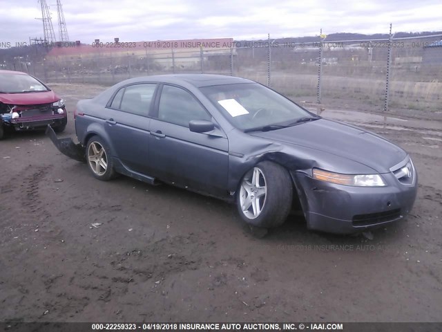 19UUA66285A044647 - 2005 ACURA TL GRAY photo 1