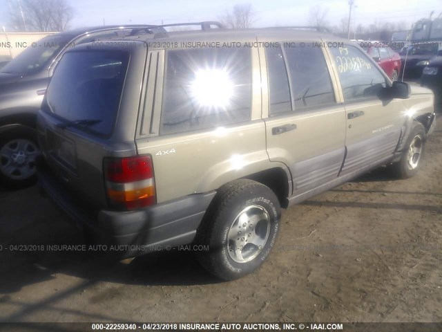 1J4GZ58S9TC401177 - 1996 JEEP GRAND CHEROKEE LAREDO GREEN photo 4