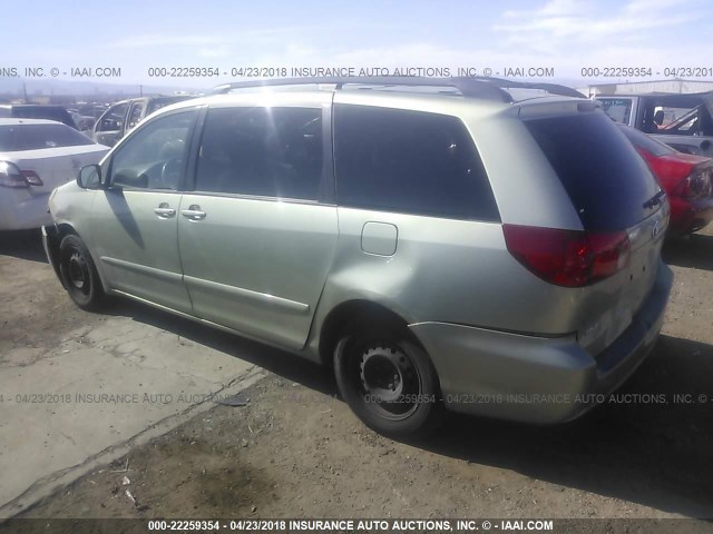 5TDZK23C79S250302 - 2009 TOYOTA SIENNA CE/LE GREEN photo 3