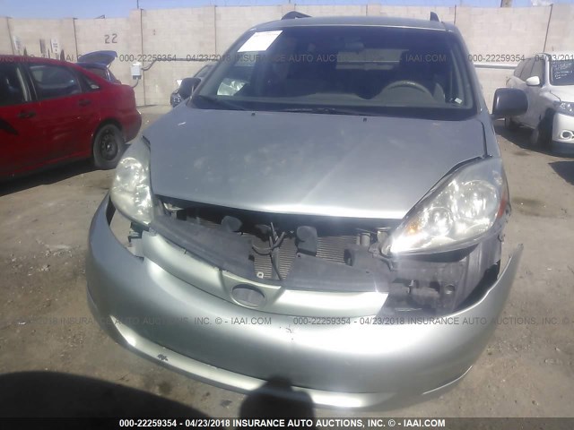 5TDZK23C79S250302 - 2009 TOYOTA SIENNA CE/LE GREEN photo 6