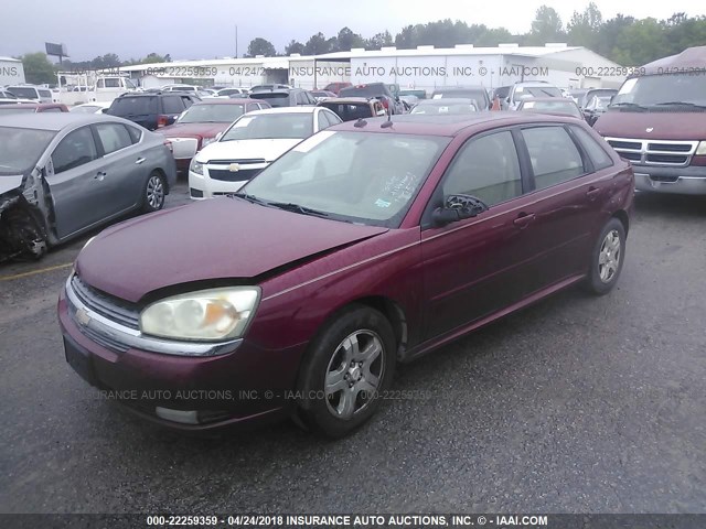 1G1ZU64805F102572 - 2005 CHEVROLET MALIBU MAXX LT MAROON photo 2