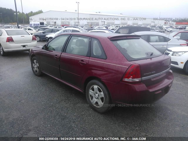 1G1ZU64805F102572 - 2005 CHEVROLET MALIBU MAXX LT MAROON photo 3