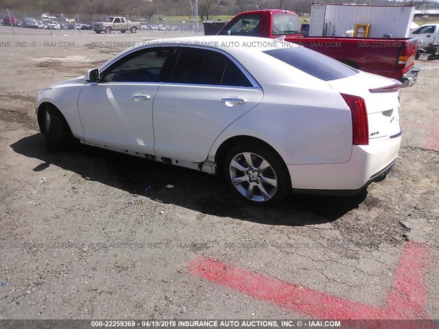 1G6AA5RX6E0163227 - 2014 CADILLAC ATS WHITE photo 3