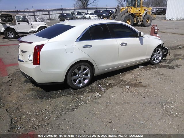 1G6AA5RX6E0163227 - 2014 CADILLAC ATS WHITE photo 4