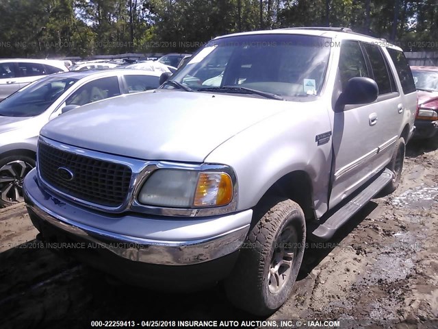 1FMPU16L11LA64215 - 2001 FORD EXPEDITION XLT SILVER photo 2