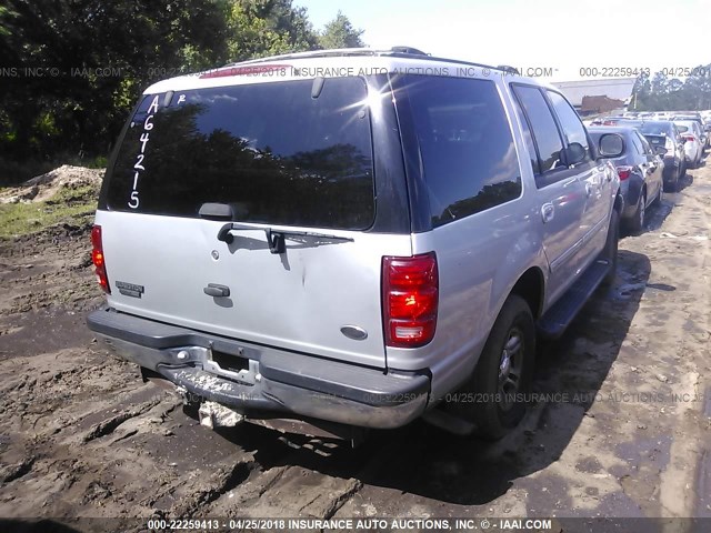 1FMPU16L11LA64215 - 2001 FORD EXPEDITION XLT SILVER photo 4