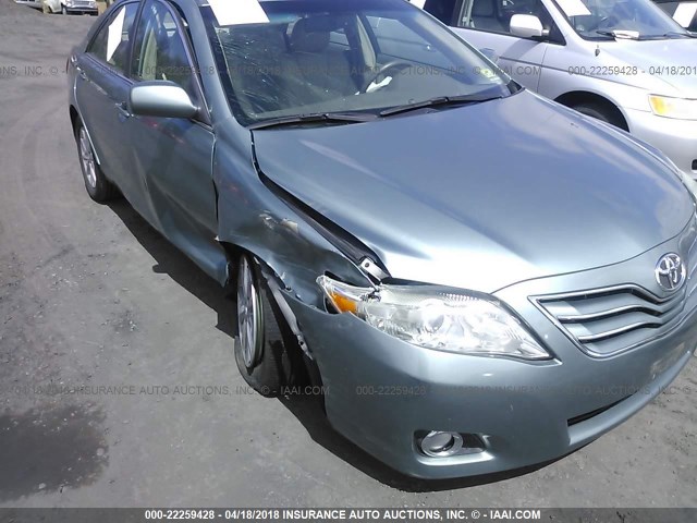 4T1BK3EK1BU623259 - 2011 TOYOTA CAMRY SE/LE/XLE GREEN photo 6