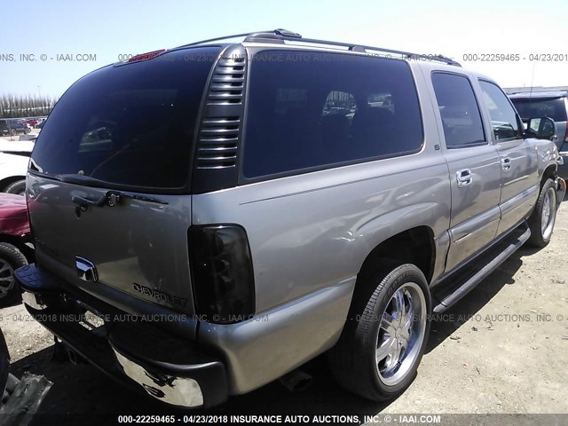 3GNEC16Z82G243974 - 2002 CHEVROLET SUBURBAN C1500 TAN photo 4