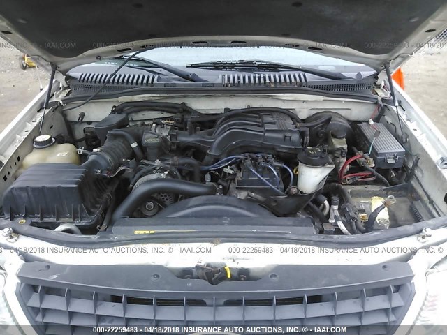 1FMZU72K74UB53553 - 2004 FORD EXPLORER XLS/XLS SPORT WHITE photo 10