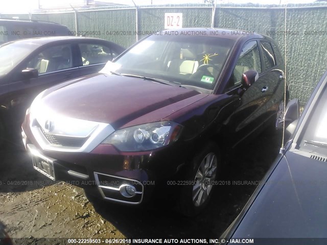 5J8TB1H20CA005007 - 2012 ACURA RDX PURPLE photo 2