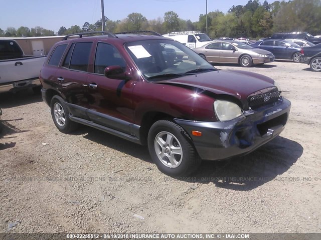 KM8SC13EX3U552689 - 2003 HYUNDAI SANTA FE GLS/LX MAROON photo 1