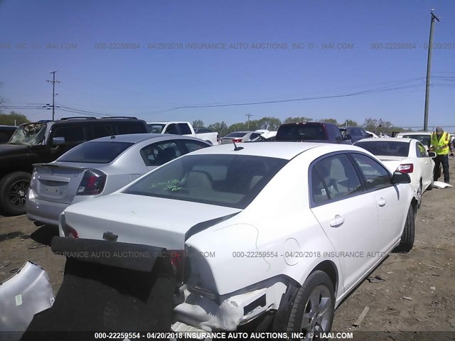 1G1ZB5E12BF230504 - 2011 CHEVROLET MALIBU LS 白色 照片 4