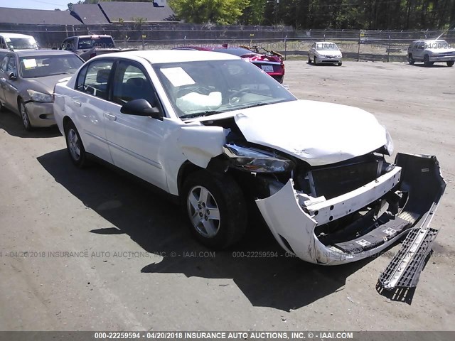 1G1ZT54835F144067 - 2005 CHEVROLET MALIBU LS თეთრი ფოტო 1